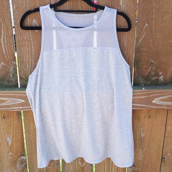Athleta Mesh Detail T-Back Tank Top Sz. M - Picture 1 of 2